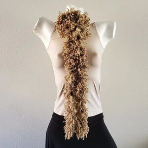 BOGO Scarf Sale - Hand Crafted beige and black scarf